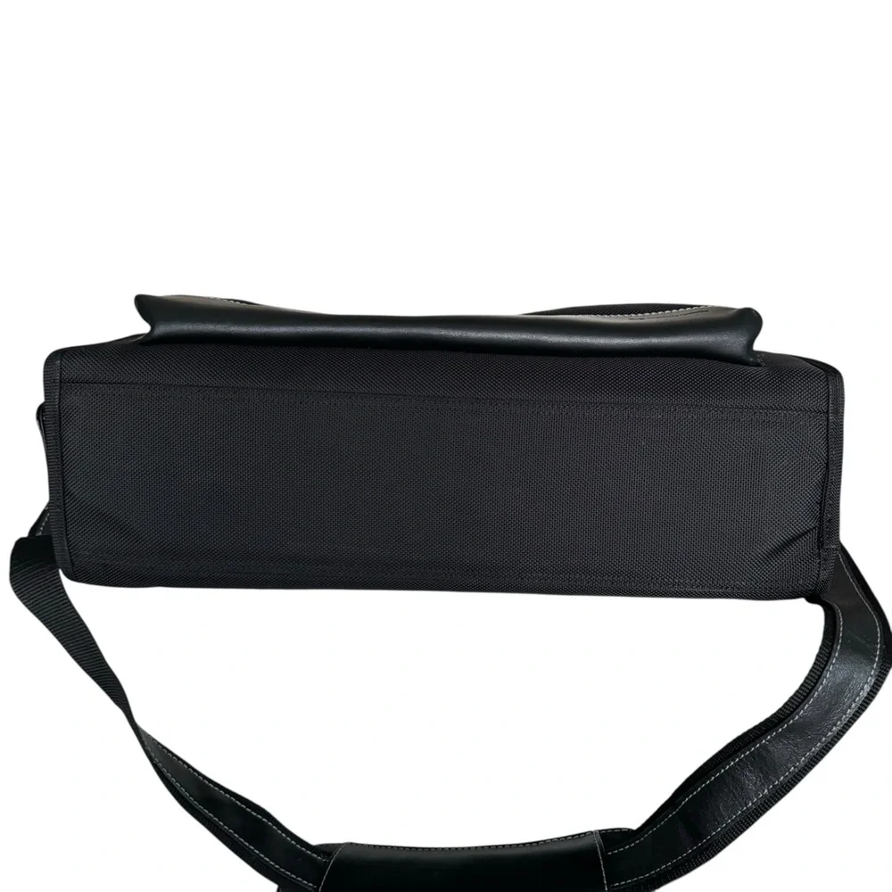 Franklin Covey Laptop Bag Briefcase Black Leather